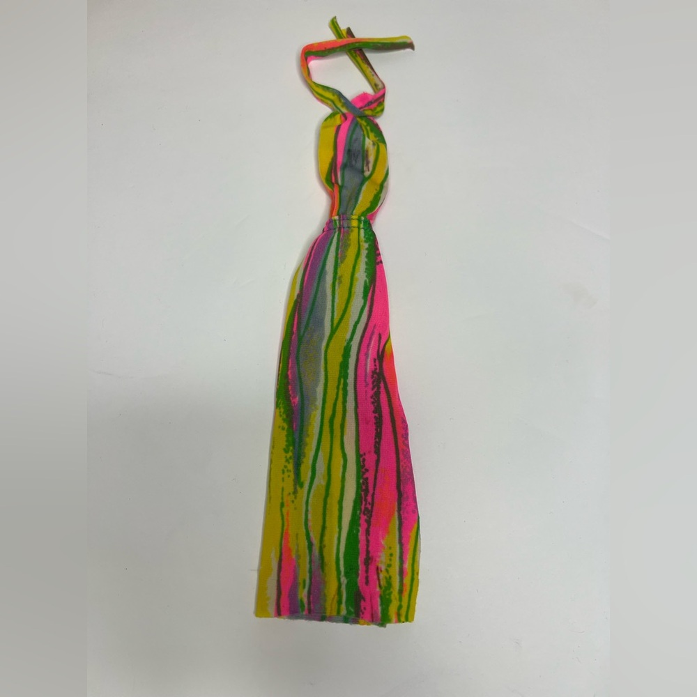 Vintage Barbie Lot Blonde Doll Best Buy Rainbow Halter Dress Hair Extension - Picture 3 of 16